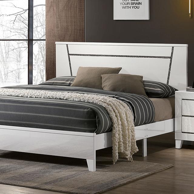 MAGDEBURG Cal.King Bed, White image