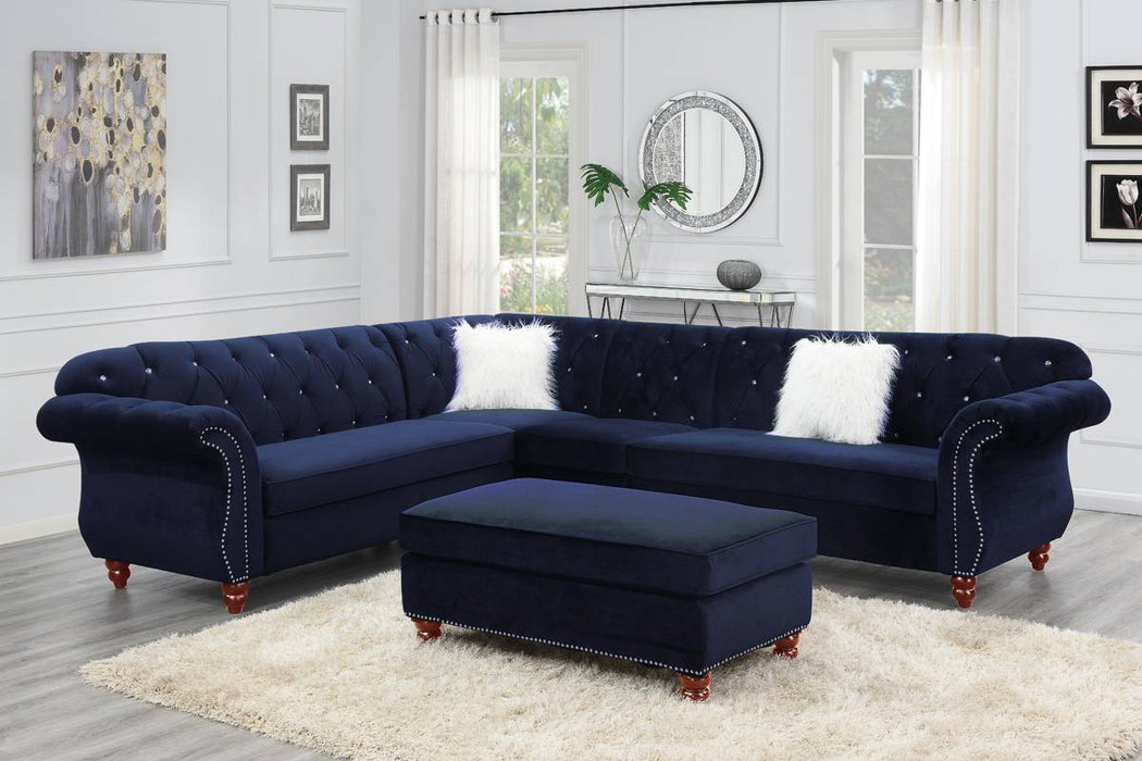 4-Piece Sectional Set - Indigo