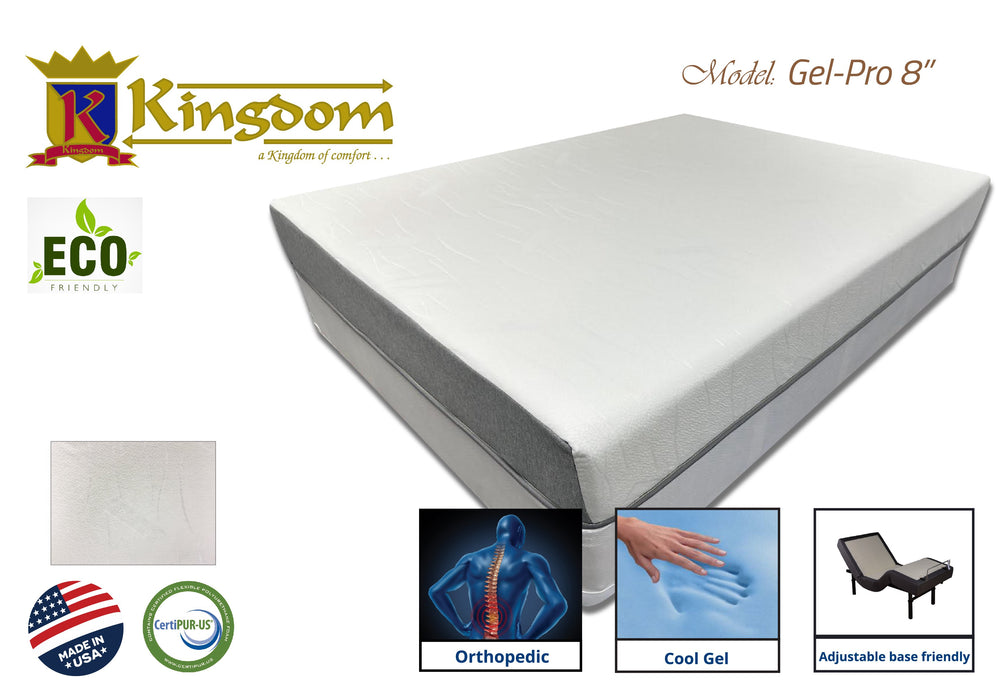 Comfort Gel 8' Memory Foam Mattress