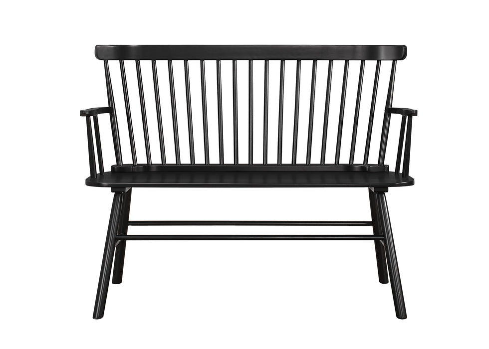 Jerimiah Spindleback Black Bench