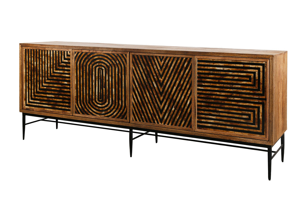 Modern Furniture - Lodge Love 80' Console Table in Warm Amber - LOV#80