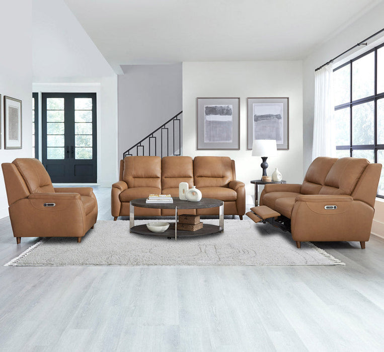 Modern Living - Austin Caramel Cream 3 Piece Power Living Room Set - MAUS#832PH-822PH-812PH-CMCR