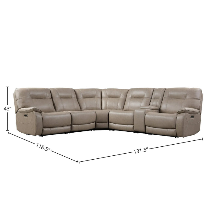 Modern Living - Axel 6 Piece Sectional Sofa in Parchment - MAXE-PACKA(H)-PAR