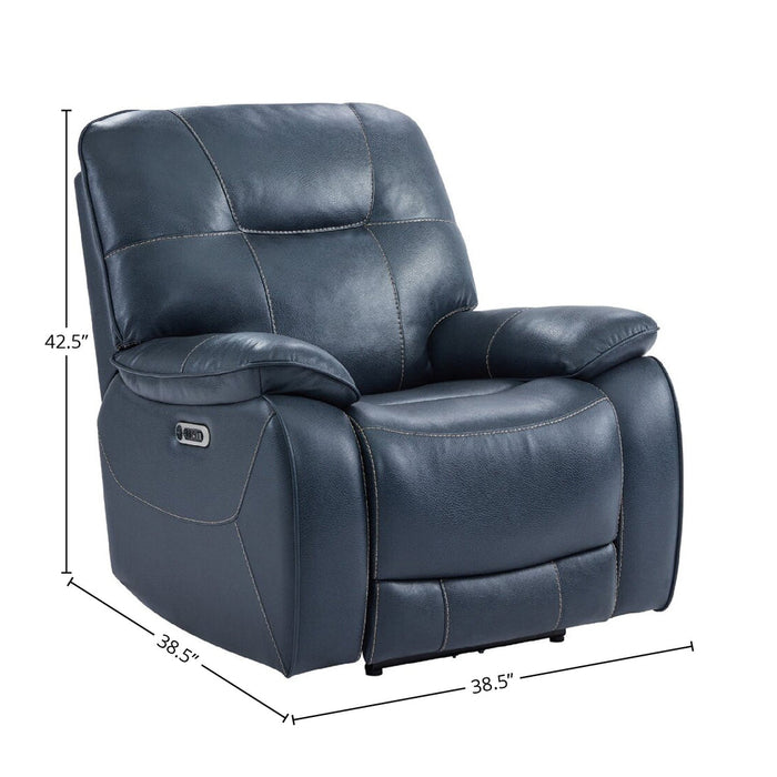 Modern Furniture - Axel Power Recliner in Admiral - Set of 2 - MAXE#812PH-ADM