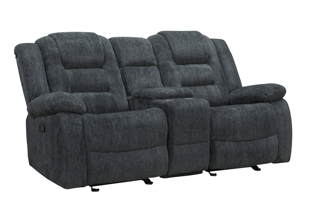 Modern Living - Bolton 3 Piece Manual Dual Reclining Sofa Set in Misty Storm - MBOL-321-MISS