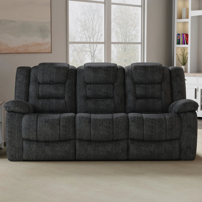 Modern Living - Bolton 3 Piece Manual Dual Reclining Sofa Set in Misty Storm - MBOL-321-MISS