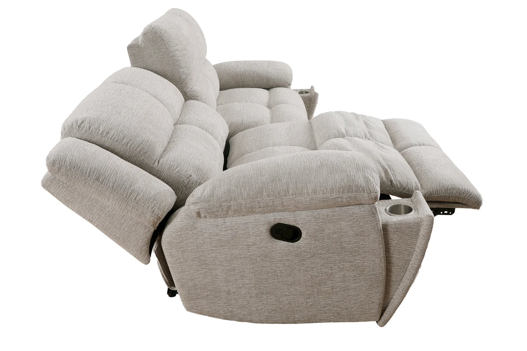 Modern Living - Buster 2 Piece Power Reclining Living Room Set in Opal Taupe - MBUS-321-OPTA