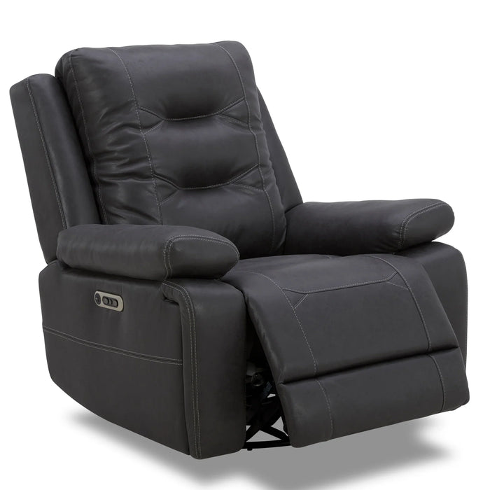 Modern Living - Caldwell Power Swivel Glider Recliner in Tahoe Charcoal (Set of 2) - MCAL#812GSPH-TACH