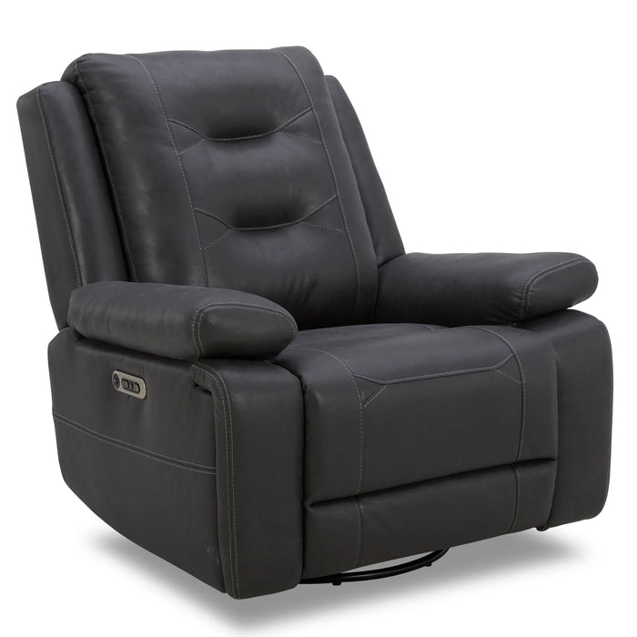 Modern Living - Caldwell Power Swivel Glider Recliner in Tahoe Charcoal (Set of 2) - MCAL#812GSPH-TACH