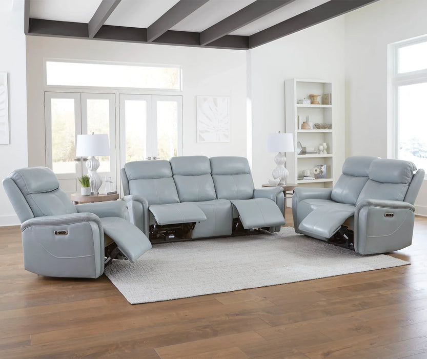 Modern Living - Cascade Power Reclining Sofa in Seamist Grey - MCAS#832PH-SMGR