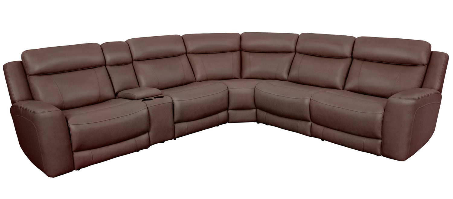 Modern Living - Calgary 6 Piece Modular Power Reclining Sectional Sofa in Autumn Umber - MCGR-PACKA(H)-ATUB