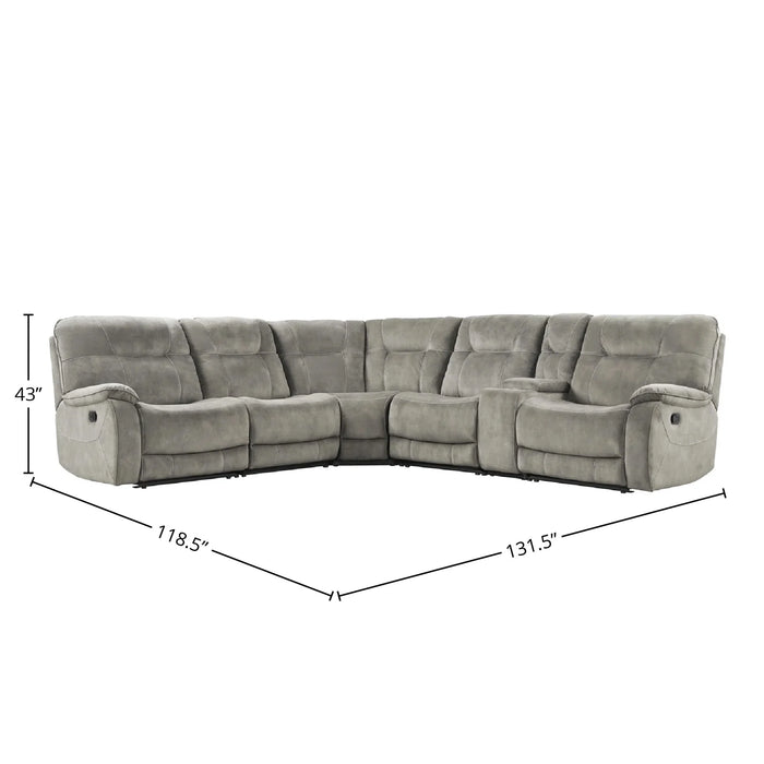 Modern Living - Cooper 6-Piece Sectional in Shadow Natural - MCOO-PACKA-SNA