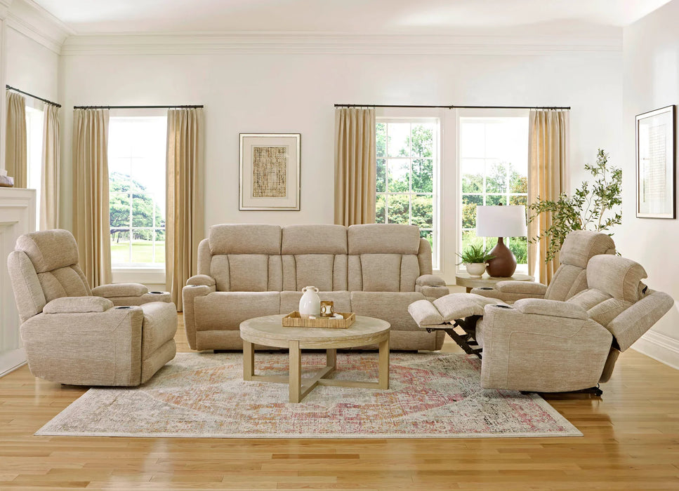 Modern Living - Dalton 3 Piece Power Living Room Set in Lucky Fawn - MDAL#834PH-LFA-3SET