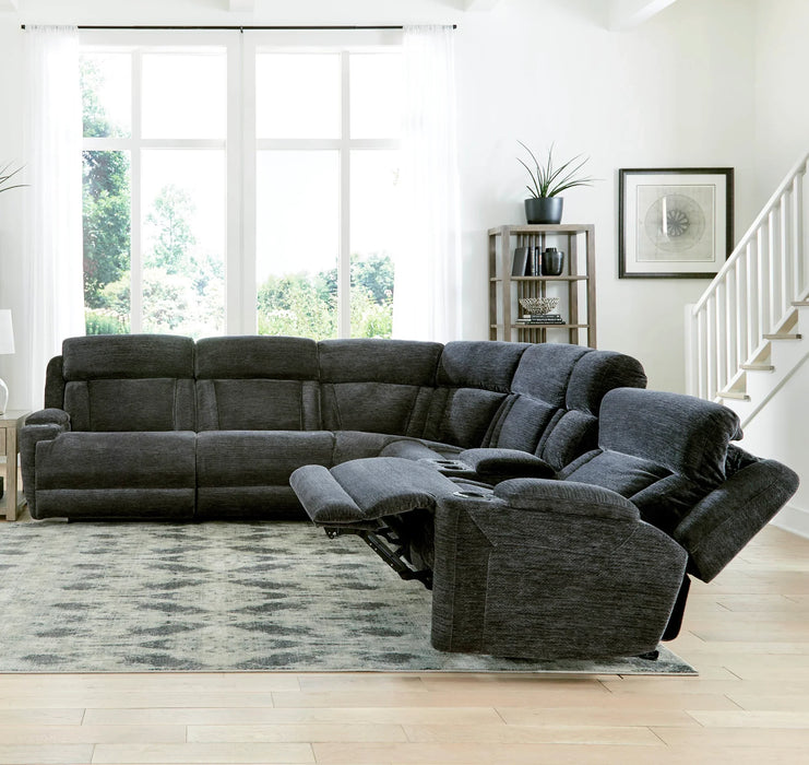 Modern Living - Dalton 6 Piece Sectional in Lucky Charcoal - MDAL-PACKT(H)-LCH