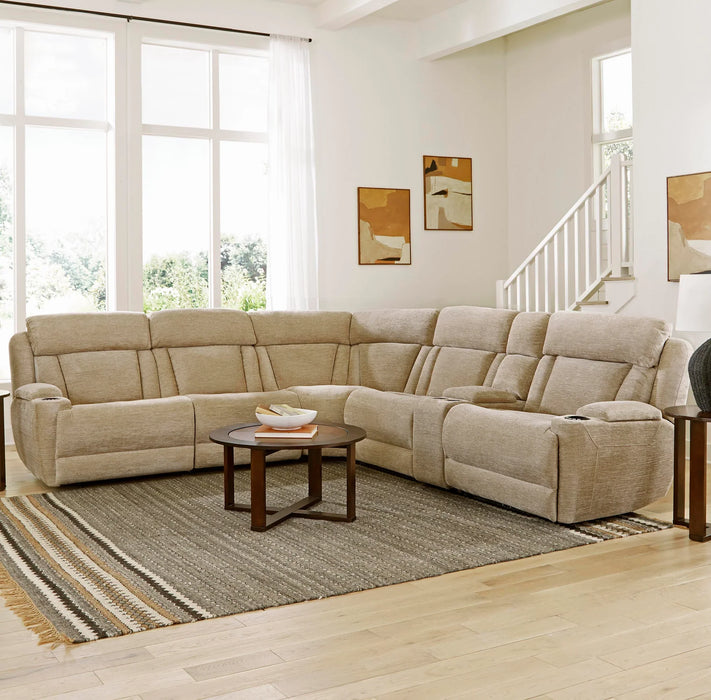 Modern Living - Dalton 6 Piece Sectional in Lucky Fawn - MDAL-PACKT(H)-LFA