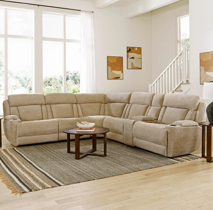 Modern Living - Dalton 6 Piece Sectional Sofa in Lucky Fawn - MDAL-PACKT(H)-LFA