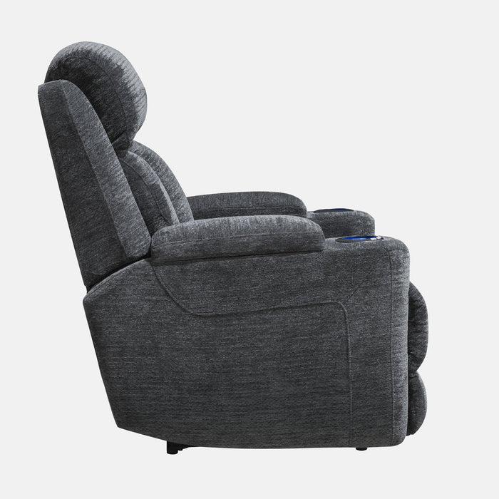 Modern Living - Dalton Power Recliner in Lucky Charcoal -Set of 2- MDAL#812PH-LCH