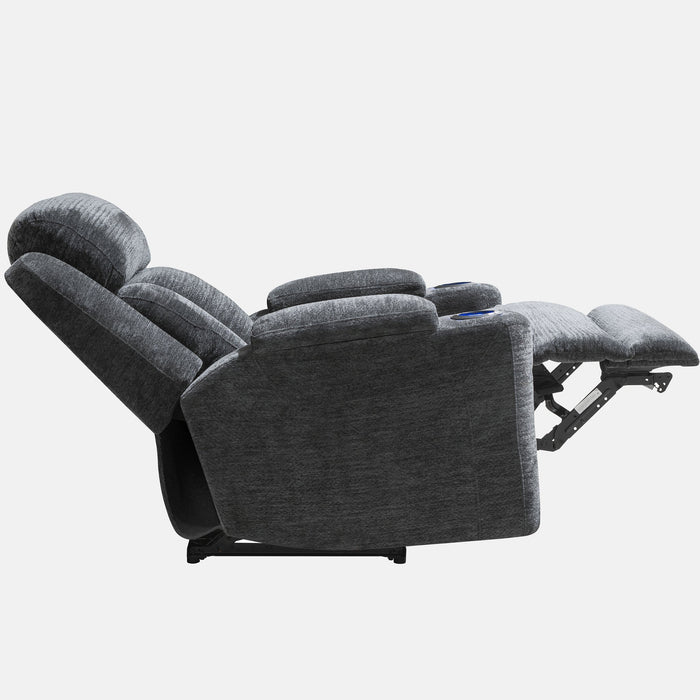 Modern Living - Dalton Power Recliner in Lucky Charcoal -Set of 2- MDAL#812PH-LCH