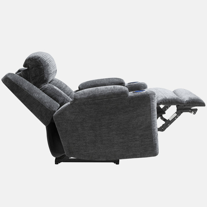 Modern Living - Dalton Power Recliner in Lucky Charcoal -Set of 2- MDAL#812PH-LCH