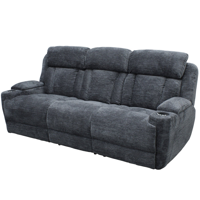 Modern Living - Dalton Power Drop Down Console Sofa in Lucky Charcoal - MDAL#834PH-LCH