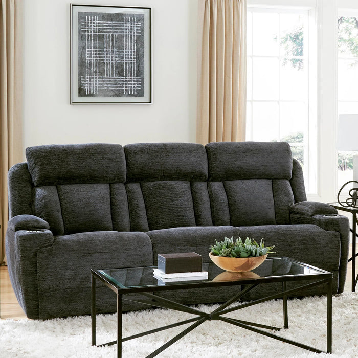 Modern Living - Dalton Power Drop Down Console Sofa in Lucky Charcoal - MDAL#834PH-LCH