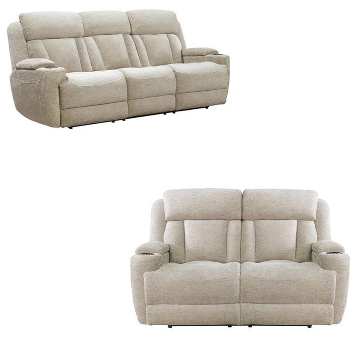 Modern Living - Dalton 2 Piece Power Sofa Set in Lucky Fawn - MDAL#834PH-LFA-2SET