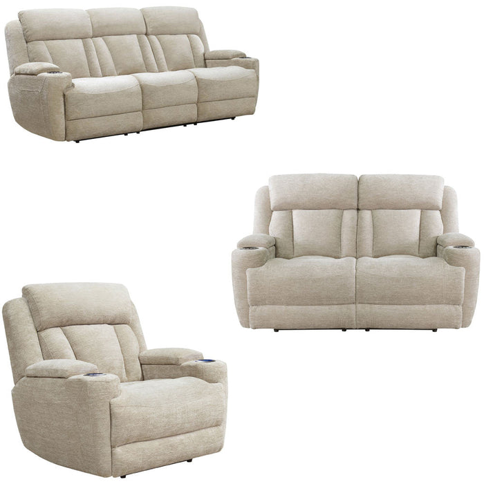 Modern Living - Dalton 3 Piece Power Living Room Set in Lucky Fawn - MDAL#834PH-LFA-3SET