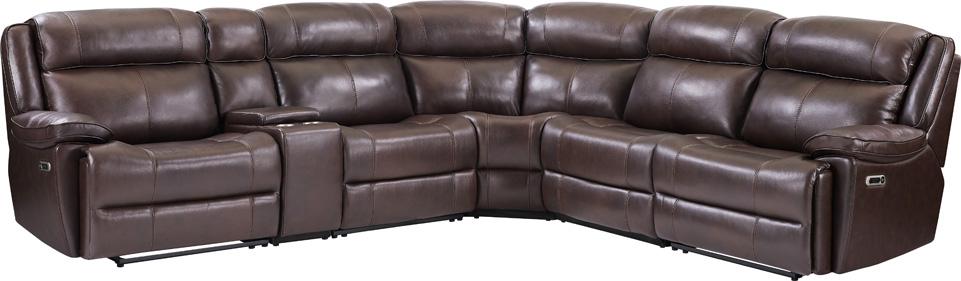 Modern Living - Eclipse 6 Piece Sectional in Florence Brown - MECL-PACKA(H)-FBR