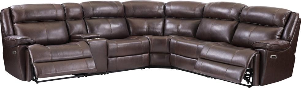 Modern Living - Eclipse 6 Piece Sectional in Florence Brown - MECL-PACKA(H)-FBR