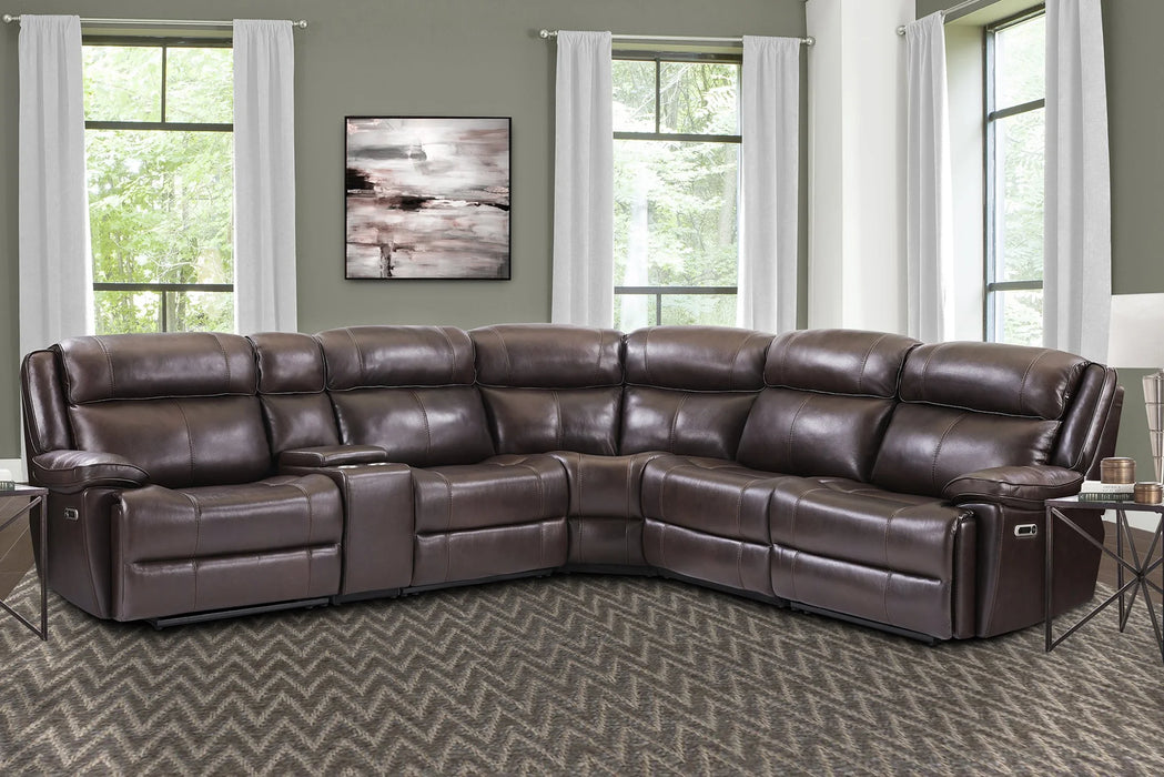 Modern Living - Eclipse 6 Piece Sectional in Florence Brown - MECL-PACKA(H)-FBR