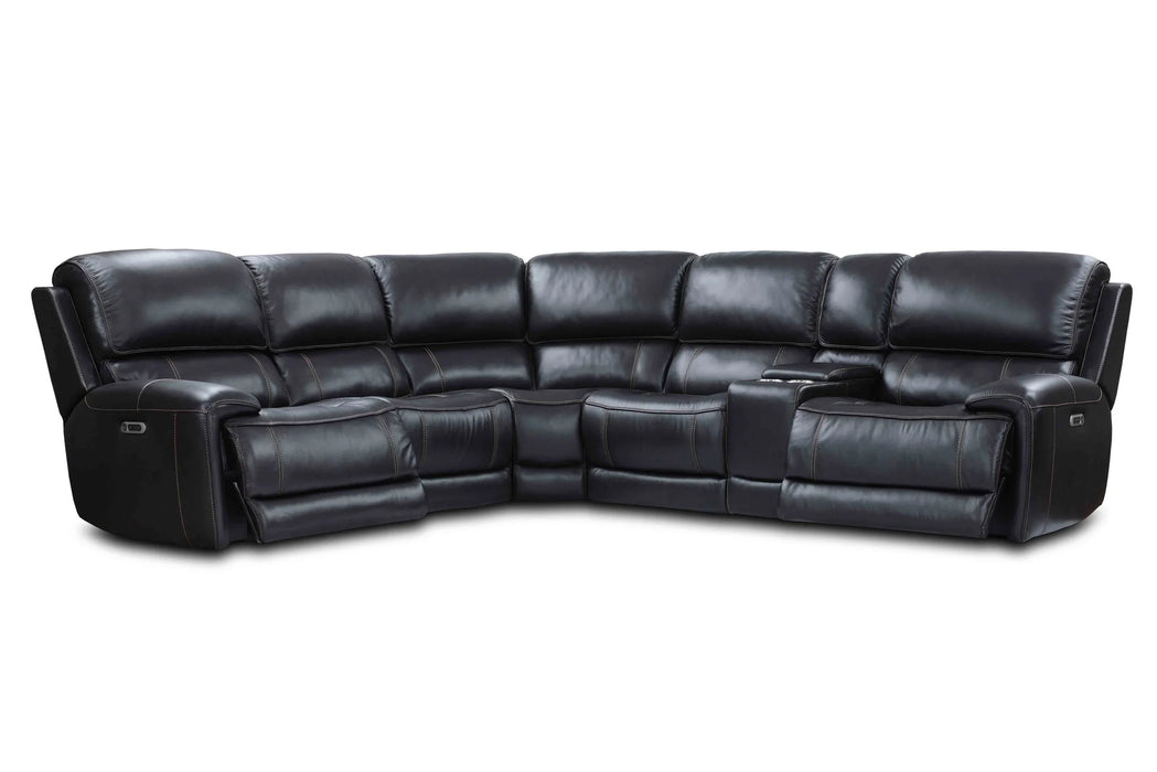 Modern Living - Empire 6 Piece Sectional in Verona Blackberry - MEMP-PACKA(H)-VBY