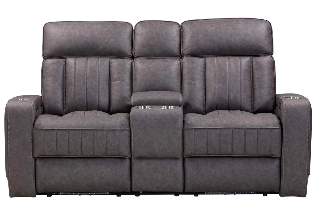 Modern Living - Equinox 2 Piece Power Reclining Sofa Set in Mercury - MEQU#834PH-MERC-2SET