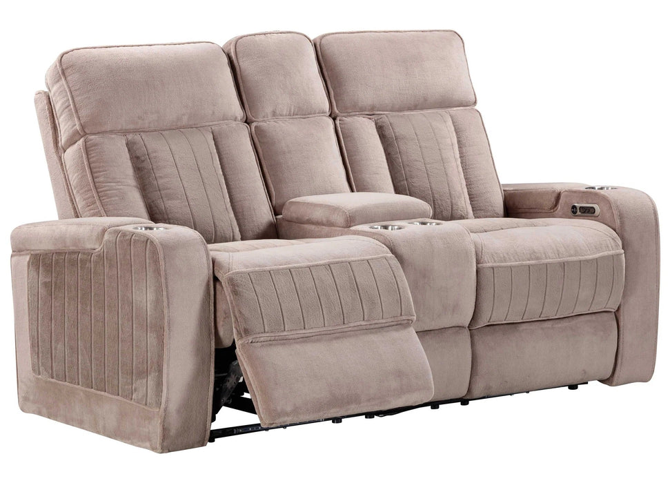 Modern Living - Equinox 2 Piece Power Reclining Sofa Set in Mushroom - MEQU#834PH-MURM-2SET