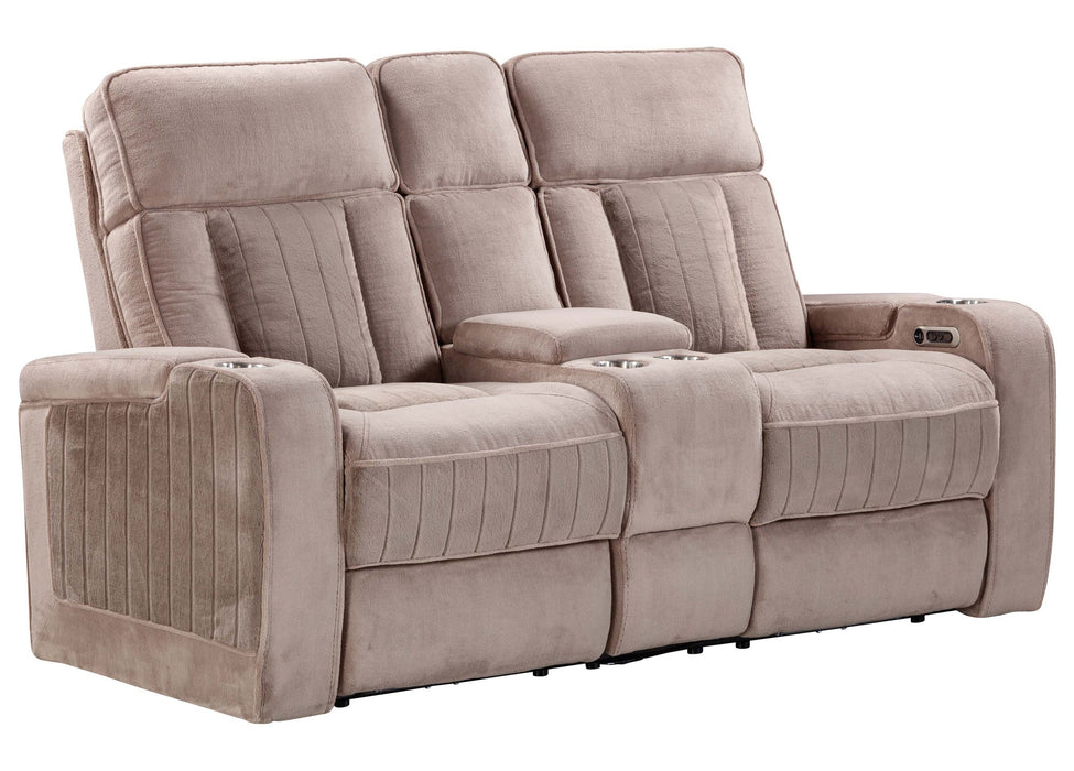 Modern Living - Equinox 2 Piece Power Reclining Sofa Set in Mushroom - MEQU#834PH-MURM-2SET