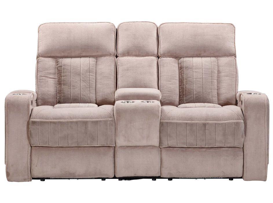 Modern Living - Equinox 2 Piece Power Reclining Sofa Set in Mushroom - MEQU#834PH-MURM-2SET