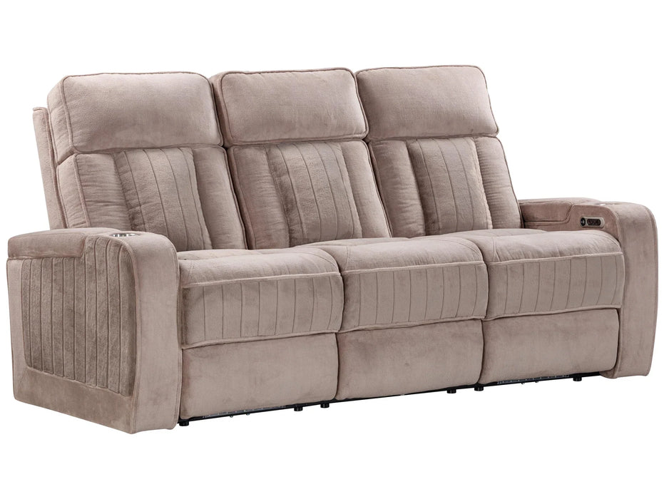 Modern Living - Equinox 2 Piece Power Reclining Sofa Set in Mushroom - MEQU#834PH-MURM-2SET