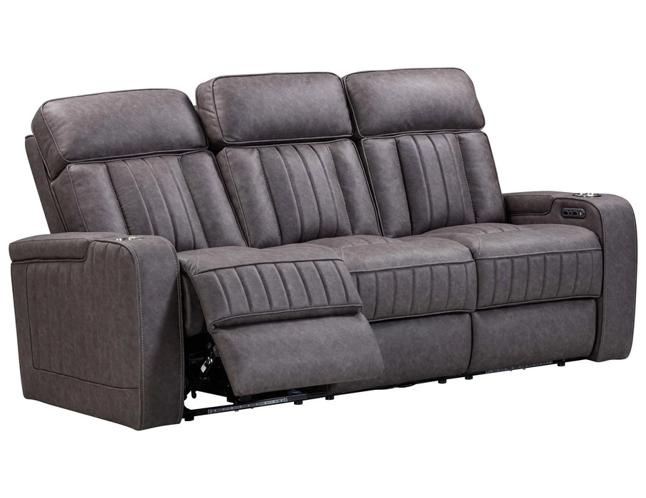 Modern Living - Equinox Power Reclining Sofa with Drop Down Table in Mercury - MEQU#834PH-MERC