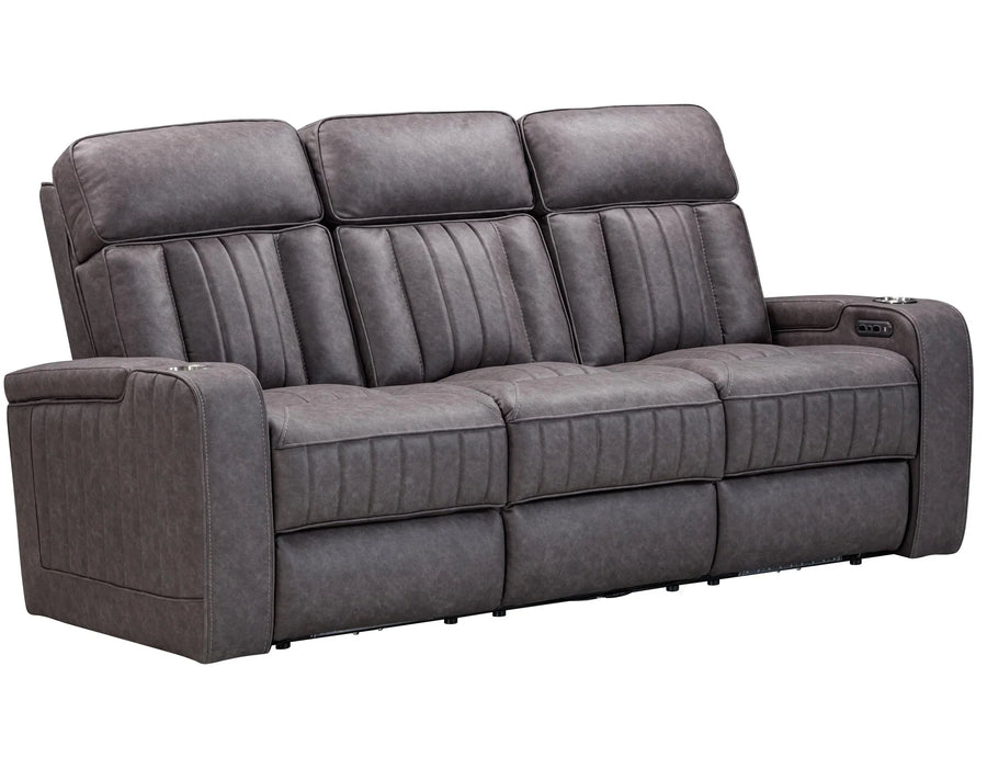 Modern Living - Equinox Power Reclining Sofa with Drop Down Table in Mercury - MEQU#834PH-MERC