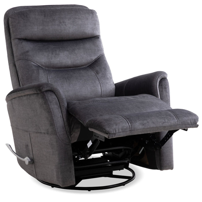 Modern Living - Gemini Manual Swivel Glider Recliner in Capri Charcoal (Set of 2) - MGEM#812GS-CCH