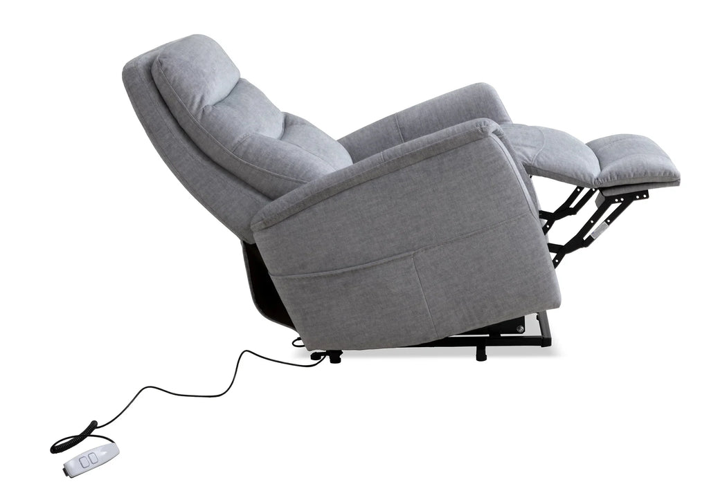 Modern Living - Gemini Power Lift Recliner with Articulating Headrest in Capri Silver (Set of 2) - MGEM#812LIFT-2-CSI