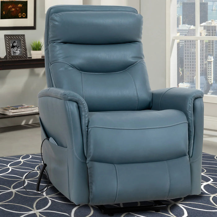 Modern Living - Gemini Power Lift Recliner with Articulating Headrest in Softy Azure (Set of 2) - MGEM#812LIFT-2-SFAZ