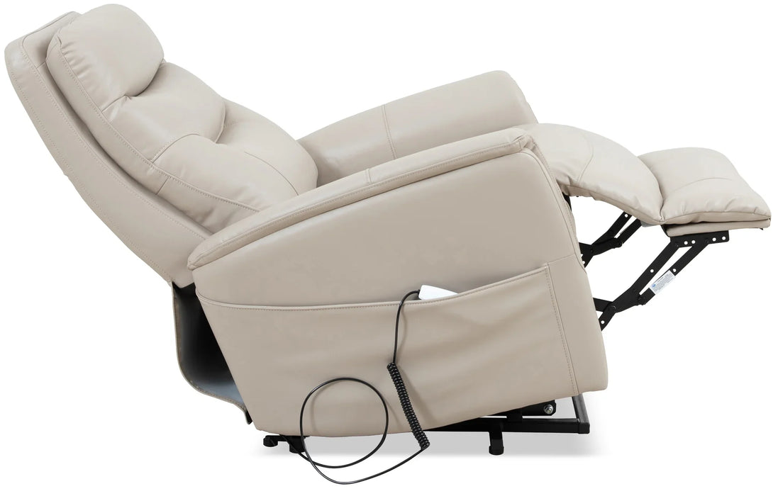 Modern Living - Gemini Power Lift Recliner with Articulating Headrest in Soft Ivory (Set of 2) - MGEM#812LIFT-2-SFIV