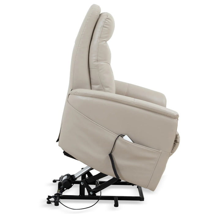 Modern Living - Gemini Power Lift Recliner with Articulating Headrest in Soft Ivory (Set of 2) - MGEM#812LIFT-2-SFIV