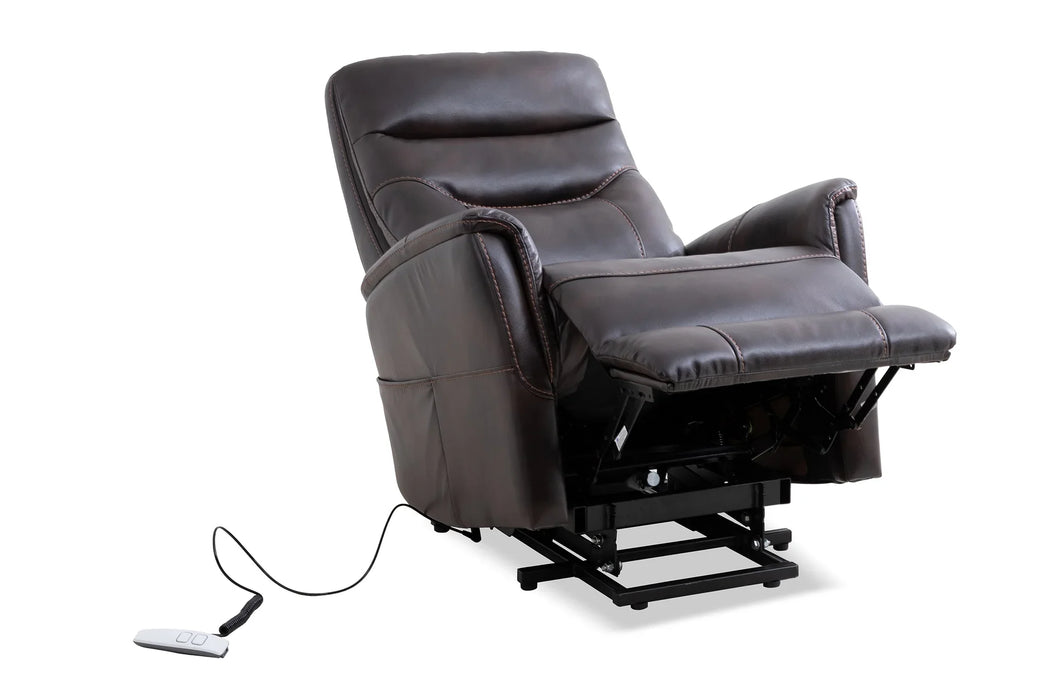 Modern Living - Gemini Power Swivel Glider Recliner in Truffle (Set of 2) - MGEM#812GSPB-2-TRU