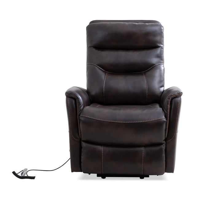 Modern Living - Gemini Power Swivel Glider Recliner in Truffle (Set of 2) - MGEM#812GSPB-2-TRU