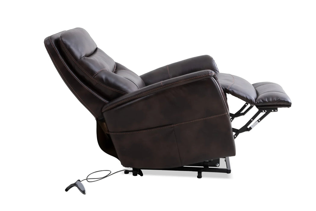 Modern Living - Gemini Power Swivel Glider Recliner in Truffle (Set of 2) - MGEM#812GSPB-2-TRU