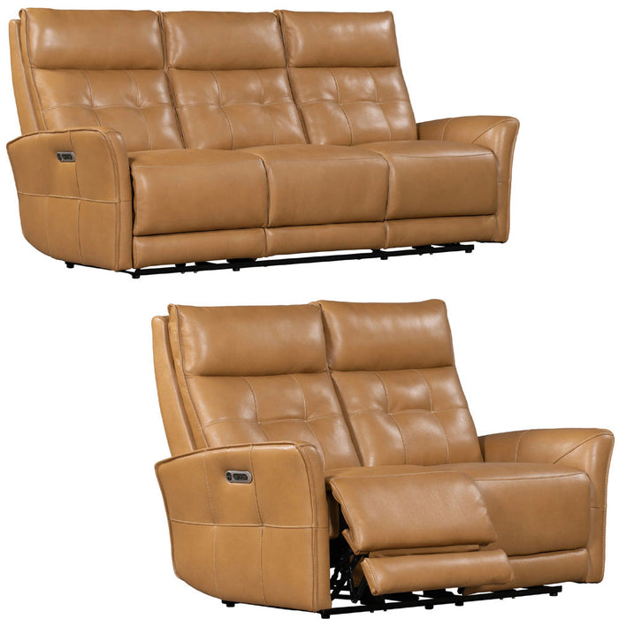 Modern Living - Gershwin 2 Piece Power Sofa Set in Lucca Butterscotch - MGER-31PHZ-P25-LCBT