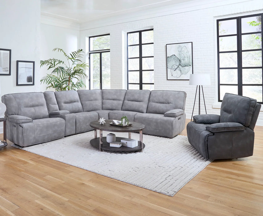 Modern Living - Gladiator Sectional Sofa in SKY - MGLA-PACKA(H)-SKY