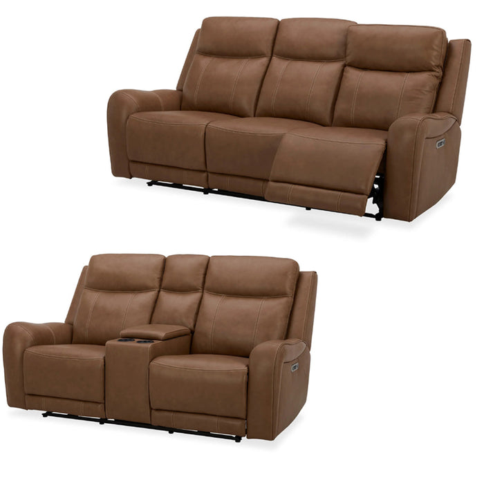 Modern Living - Haywood 2 Piece Power Sofa Set in Butternut - MHAY-321PH-BTNT-2SET