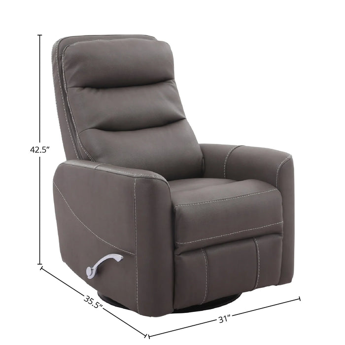 Modern Living - Hercules Swivel Glider Recliner in Haze (Set of 2) - MHER#812GS-2-HAZ